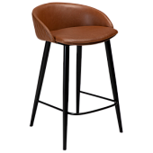 300800670 bāra krēsls Dual brūna eko āda/melnas kājas H:81cm Dan-Form