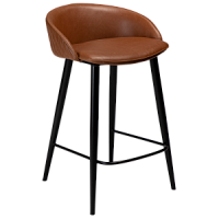 300800670 bāra krēsls Dual brūna eko āda/melnas kājas H:81cm Dan-Form