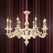 LP.AGATA/8AO lustra Agata ziloņkaula 8x40W E14 Ondaluce