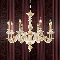 LP.AGATA/8AO lustra Agata ziloņkaula 8x40W E14 Ondaluce