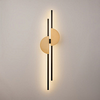 MOD179WL-L22BS4K1 sienas lampa melna/zelta 23W 600lm 4000K Maytoni
