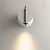 MOD180WL-L4W3K sienas lampa Nuance balta/melna LED 4W 200lm 3000K CRI90 Maytoni