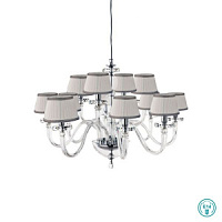 LP.BACH/12CP-CR Lustra ar kupoliem BACH hroms 12x40W E14 Ondaluce