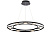 MOD070PL-L63B3K griestu lampa Fad melna LED 2900lm 3000K Maytoni