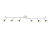 61002 spoti Amalfi 6lt Bar balts 6 x 50W GU10 Saxby