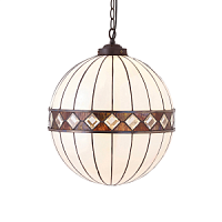 67045 griestu lampa Fargo Tiffany stikls 1x60W E27 Interiors 1900