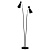 39399 SARDINARA Stāvlampa melna 2x40W EGLO