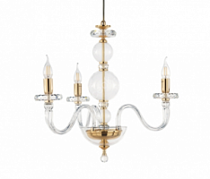 LP.BACH/3SP-ORO Lustra bez kupoliem BACH zelts 3x40W E14 Ondaluce