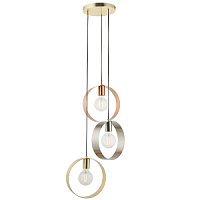 81922 griesu lampa Hoop niķelis/varš/misiņš 3x40W E27 Endon