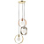 81922 griesu lampa Hoop niķelis/varš/misiņš 3x40W E27 Endon