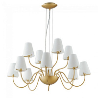 I-CANTO/12 Griestu gaismeklis zelts/opal 12xG9 28W D83 Fan