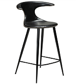 200801590 bāra krēsls Flair melna eko āda/melnas kājas H:90cm Dan-Form
