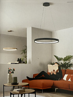 LED-NIKE-S70-NER Griestu gaismeklis melns D690mm 58W 8470lm Fan