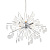 81950 griestu lampa Calla hroms/stikls 8 x 40W E14 Endon