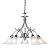 144-5AS lustra Hardwick sudrabs/mat. stikls 5x40W E14 H410-730 D590 ENDON