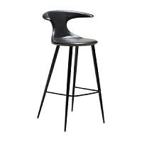 200801580 bāra krēsls Flair melna eko āda/melnas kājas H:100cm Dan-Form