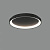 P384820N Grace griestu plafons melns D580mm LED 1x50W 3000K 4250lm