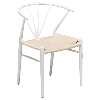 102320800 krēsls Delta pīts bēšs sēdeklis/baltas kājas Dan-Form