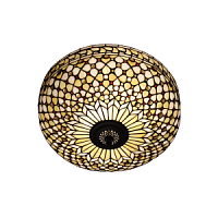 64276 plafons Mille Feux Tiffany stikls 2x60W E27 Interiors 1900