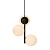 48603003 Lustra Lilly 3x40W E14 melns/balts Nordlux