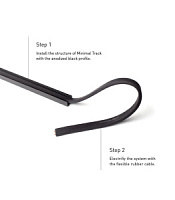 A3840200N Sliede MINIMAL 24V melna 2m Arkoslight