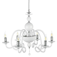 LP.VIVALDI/6-BCO Lustra Vivaldi balta 6x40W E14 ONDALUCE