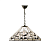 64259 griestu lampa Metropolitan Tiffany stikls 1x60W E27 Interiors 1900