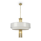 MOD151PL-05G griestu lampa Impressive zelta/balts kupols 5x40W E14 Maytoni