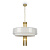 MOD151PL-05G griestu lampa Impressive zelta/balts kupols 5x40W E14 Maytoni