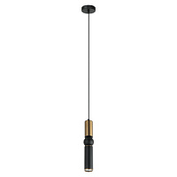 PND-14290-1-BK-BRO Lustra Isidora melns/zelts LED 1xGU10  Italux