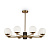 MOD187PL-08BS Lustra Marble mat.zelts 8x40W E27 Maytoni