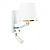 73027 sienas gaismeklis Harvey hroms/balts abažūrs 1x40W E14 ar spotu 3W LED 250lm 3000K ENDON