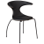 100220112 krēsls Flair melna āda/melnas kājas Dan-Form