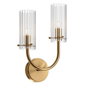 MOD223WL-02BS1 sienas lampa Arco misiņš 2x40W G9 Maytoni