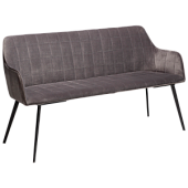 700801650 krēsls Embrace pelēks velvets/melnas kājas W:153cm Dan-Form