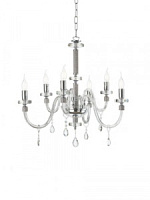 LP.DIDO/6-CR DIDO lustra hroms/caurspīd. stikls 6x40W E14 D650 H820 ONDALUCE