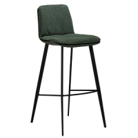 200650160 bāra krēsls Fierce zaļš audums/melnas kājas H:103cm Dan-Form