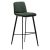 200650160 bāra krēsls Fierce zaļš audums/melnas kājas H:103cm Dan-Form