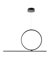 SO.ACROBAT.50/NERO griestu lampa Acrobat melna LED 2100lm 3000K Ondaluce