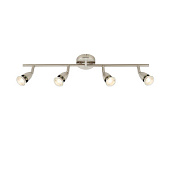 60995 spoti Amalfi mat.nīķelis 4x50W GU10 Saxby